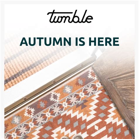 tumble living promo code|discount code for tumble rugs.